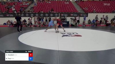 74 kg Rnd Of 64 - Cullen Koedam, Viking Wrestling Club (IA) vs Nick Fea, New York