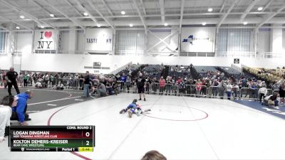 86 lbs Cons. Round 2 - Logan Dingman, Nor Tonawaa Wrestling Club vs Kolton Demers-Kreiser, Bear Cave Wrestling