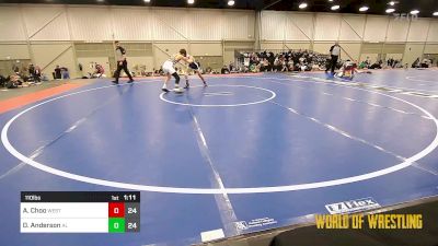 110 lbs Semifinal - Alex Choo, West Coast Riders 12U vs Dakota Anderson, Aggression Legionaries 1