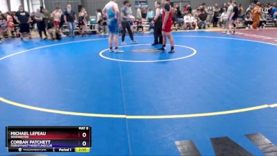 215 lbs Semifinal - Michael Lefeau, Washington vs Corban Patchett, FordDynastyWrestlingClub