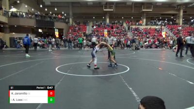 61 lbs Cons. Round 3 - Asher Loos, Carroll Wrestling Club vs Karson Jaramillo, Duran Elite