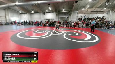 110 lbs Quarterfinal - Mia Thorne, Discovery Canyon vs Gissell Gordon, Coronado