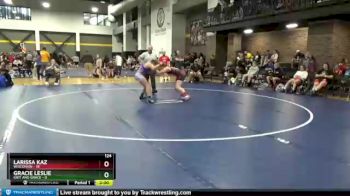 124 lbs Round 3 (6 Team) - Larissa Kaz, Wisconsin vs Gracie Leslie, Grit And Grace