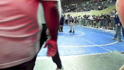 123 lbs Consi Of 16 #1 - Jacob Nicholls, HURRICANE WRESTLING ACADEMY vs Blayden Harper, Duncan Demons