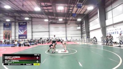 92 lbs Rd# 10- 4:00pm Saturday Final Pool - Riley Correal, Iron Horse vs Grady Lambdin, Terps Xpress