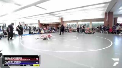 122 lbs Cons. Semi - Madison Wilson, River City Wrestling LLC vs Skylar Schaefer, Heavy Hitting Hammers Wrestling Club