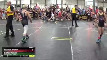 91 lbs Round 1 (6 Team) - Easton Pierce, Untouchables White vs Weston Porter, Team Iowa Blue