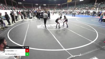 78 lbs Semifinal - Aydrian Gonzales, Thunder RTC vs Mason Chiuminatto, NM Beast