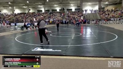 A 215 lbs Cons. Round 3 - Landon Morris, Cheatham Co. Central vs Dalton Kendall, Clinton High School