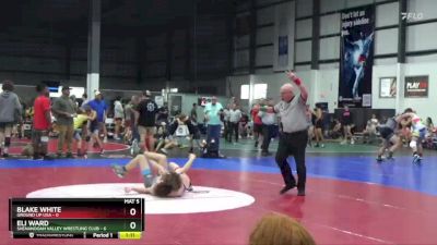 113 lbs Round 2 (3 Team) - Eli Ward, SHENANDOAH VALLEY WRESTLING CLUB vs Blake White, GROUND UP USA