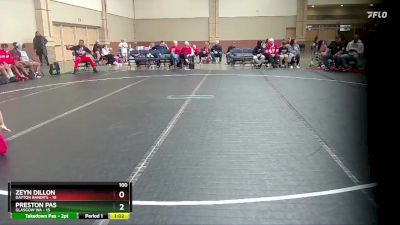 100 lbs Round 3 (6 Team) - Zeyn Dillon, Dayton Bandits vs Preston Pas, Glasgow WA