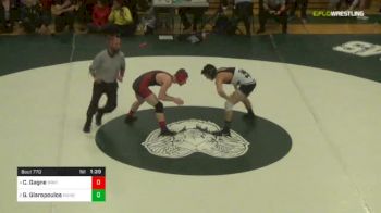 160 lbs Final - Connor Gagne, Brockton vs George Glaropoulos, Mansfield