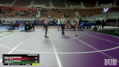 D1-132 lbs Quarterfinal - Carlos Stanton, Sunnyside H.S. vs Dallas Robinson, Desert Ridge