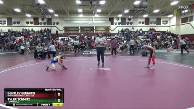 J-6 lbs 7th Place Match - Bentley Beenken, Dirty Bird Wrestling Club vs Tyler Schmitz, Team Bosco