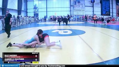 80 lbs Rd# 6- 3:15pm Friday - Ally Naddeo, Tri State Training Center vs Gabriella Gauthier, Maryland Gold