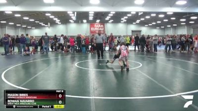 67 lbs Cons. Round 3 - Rowan Navarro, Great Neck Wrestling Club vs Mason Bires, Virginia Patriots Wrestling