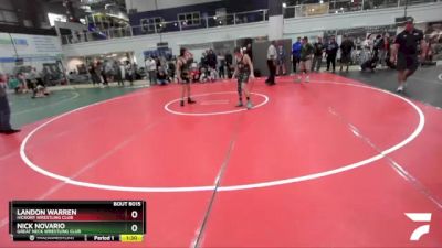 101 lbs Quarterfinal - Landon Warren, Hickory Wrestling Club vs Nick Novario, Great Neck Wrestling Club