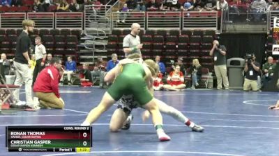 3A-175 lbs Cons. Round 2 - Christian Gasper, Cedar Rapids Kennedy vs Ronan Thomas, Xavier, Cedar Rapids