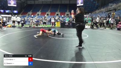 94 lbs 7th Place - Jose Cordero, Tennessee vs Christopher Swann, Georgia