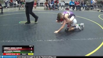 85 lbs Round 2 (6 Team) - Nathanial Sanders, Donahue WA vs Jeremy Aiden Carver, Untouchables-Olympia