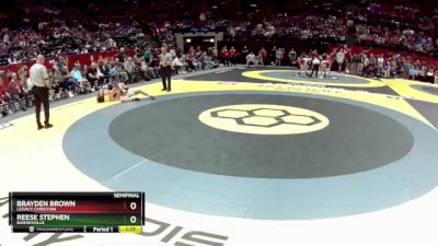 D3-150 lbs Semifinal - Reese Stephen, Barnesville vs Brayden Brown, Legacy Christian