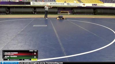 133 lbs Round 1 - Julian Farber, Northern Iowa vs Jesse Ybarra, Iowa