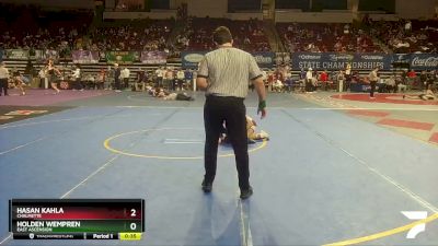 D 1 106 lbs Cons. Round 5 - Hasan Kahla, Chalmette vs Holden Wempren, East Ascension