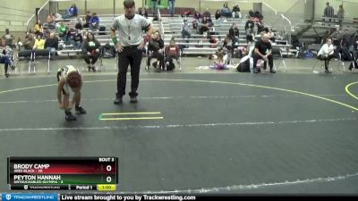 70 lbs Round 2 (4 Team) - Peyton Hannah, Untouchables-Olympia vs Brody Camp, ARES Black