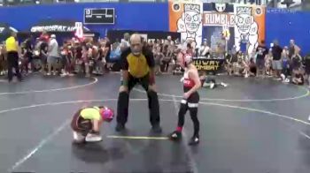 56 lbs Round 5 (8 Team) - Rylee Colby, Untouchables White vs Karson Smith, Nebraska Elite