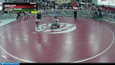 132 lbs Semifinal - Anthony Delgado, SLAM Academy vs Caden Cook, Faith Lutheran