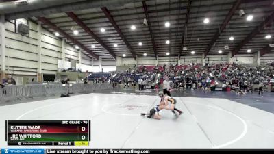 70 lbs Quarterfinal - Kutter Wade, Wasatch Wrestling Club vs Jre Whitford, Westlake