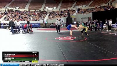 D4-132 lbs Cons. Round 1 - Damian Gill, Santa Rita vs Dustin Oen, Mayer HS