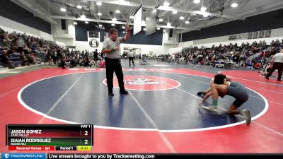 120 lbs Cons. Round 3 - Isaiah Rodriguez, Roosevelt vs Jason Gomez, Capo Valley