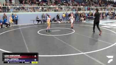 65 lbs Rr3 - Nora Lefferts, Bethel Freestyle Wrestling Club vs Leah Marchione, Pioneer Grappling Academy