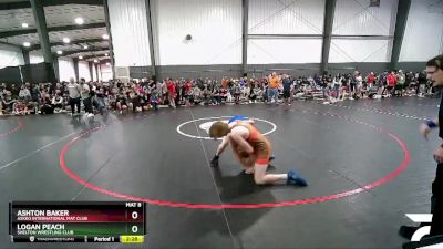 145 lbs Champ. Round 2 - Ashton Baker, Askeo International Mat Club vs Logan Peach, Shelton Wrestling Club