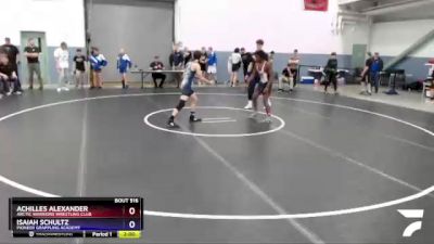 126 lbs Round 2 - Isaiah Schultz, Pioneer Grappling Academy vs Achilles Alexander, Arctic Warriors Wrestling Club