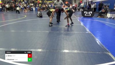 108 lbs Consy 3 - Josiah Sims, Westshore W.C. vs Isaiah Washner, Lake Catholic