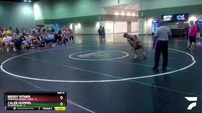 106 lbs Round 2 (6 Team) - Caleb Hummel, Nauman Blue vs Brody Pitner, Nebraska Hangin` Loose