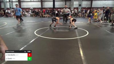 90 lbs Semifinal - Jackson Caraballo, Unattached vs Jake Conti, Jersey 74