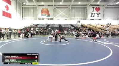 86 lbs Cons. Round 4 - Owen Spriggs, Revolution Elite Wrestling vs Kade Taber, Gowanda Wrestling Club