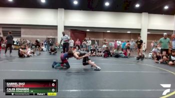 96 lbs Finals (8 Team) - Gabriel Diaz, Team Palmetto vs Caleb Edwards, Carolina Hammer Squad