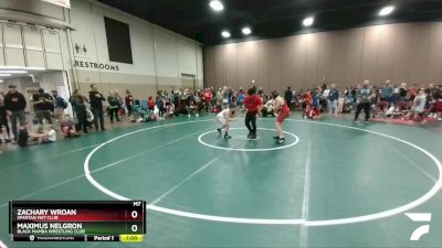 105-107 lbs Round 1 - Zachary Wroan, Spartan Mat Club vs Maximus Nelgron, Black Mamba Wrestling Club