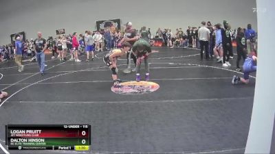 115 lbs Semifinal - Logan Pruitt, Jet Wrestling Club vs Dalton Hinson, KC Elite Training Center