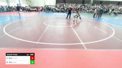 75-I lbs Quarterfinal - Noah Blair, Newtown (CT) Youth Wrestling vs Marcello Bari, Cordoba Trained