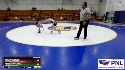 100 lbs Round 3 - Kole Younger, Sanderson Wrestling Academy vs Kellen Mitchell, Ironclad Wrestling