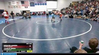 285 lbs Cons. Round 3 - Charlie Green, Cheyenne East vs Spencer Hansen, Natrona County