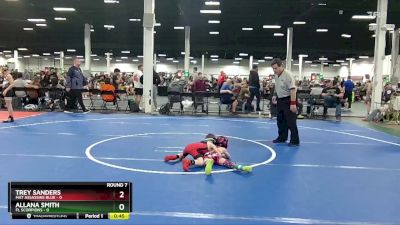 40 lbs Round 7 (10 Team) - Allana Smith, FL Scorpions vs Trey Sanders, Mat Assassins Blue