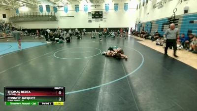 190 lbs Round 2 (3 Team) - Connor Jacquot, Fossil Ridge vs Thomas Berta, Central