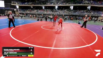 6A 120 lbs Semifinal - River Perlungher, Arlington Martin vs Kelby Bernard, Allen