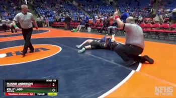 135 lbs Quarterfinal - Mannie Anderson, Hoffman Estates (Conant) vs Kelly Ladd, Macomb